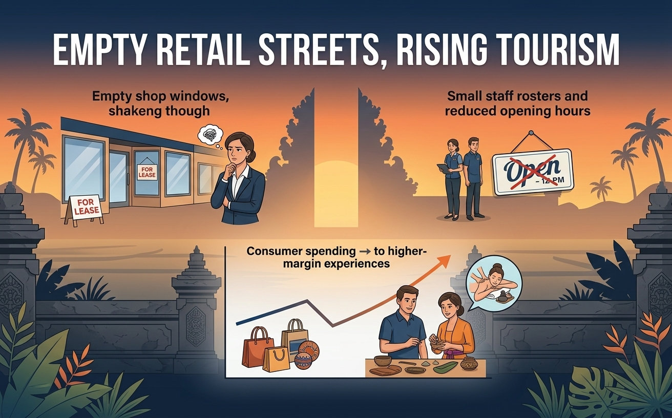 Empty Retail Streets despite Tourists