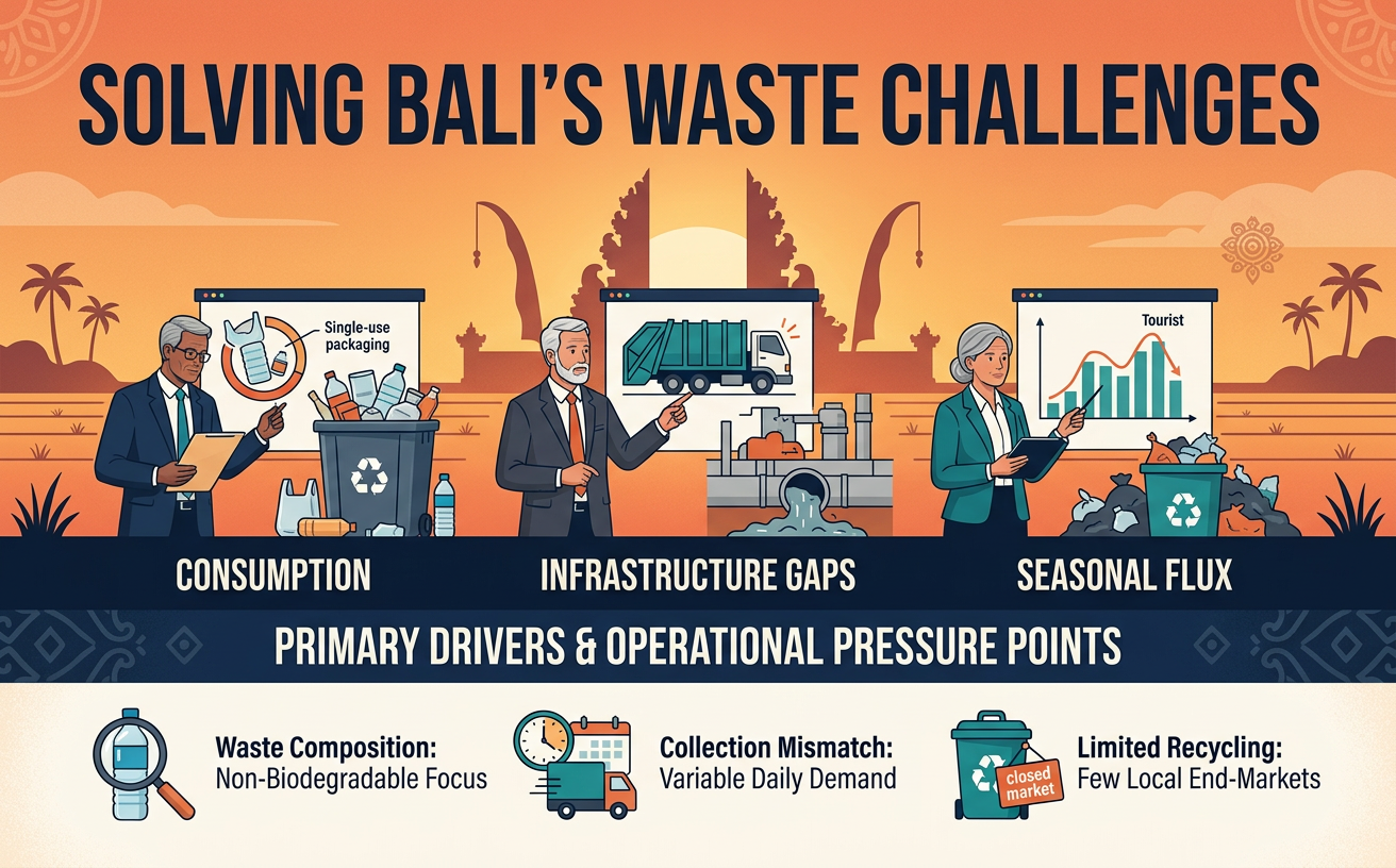 Waste drivers in Bali