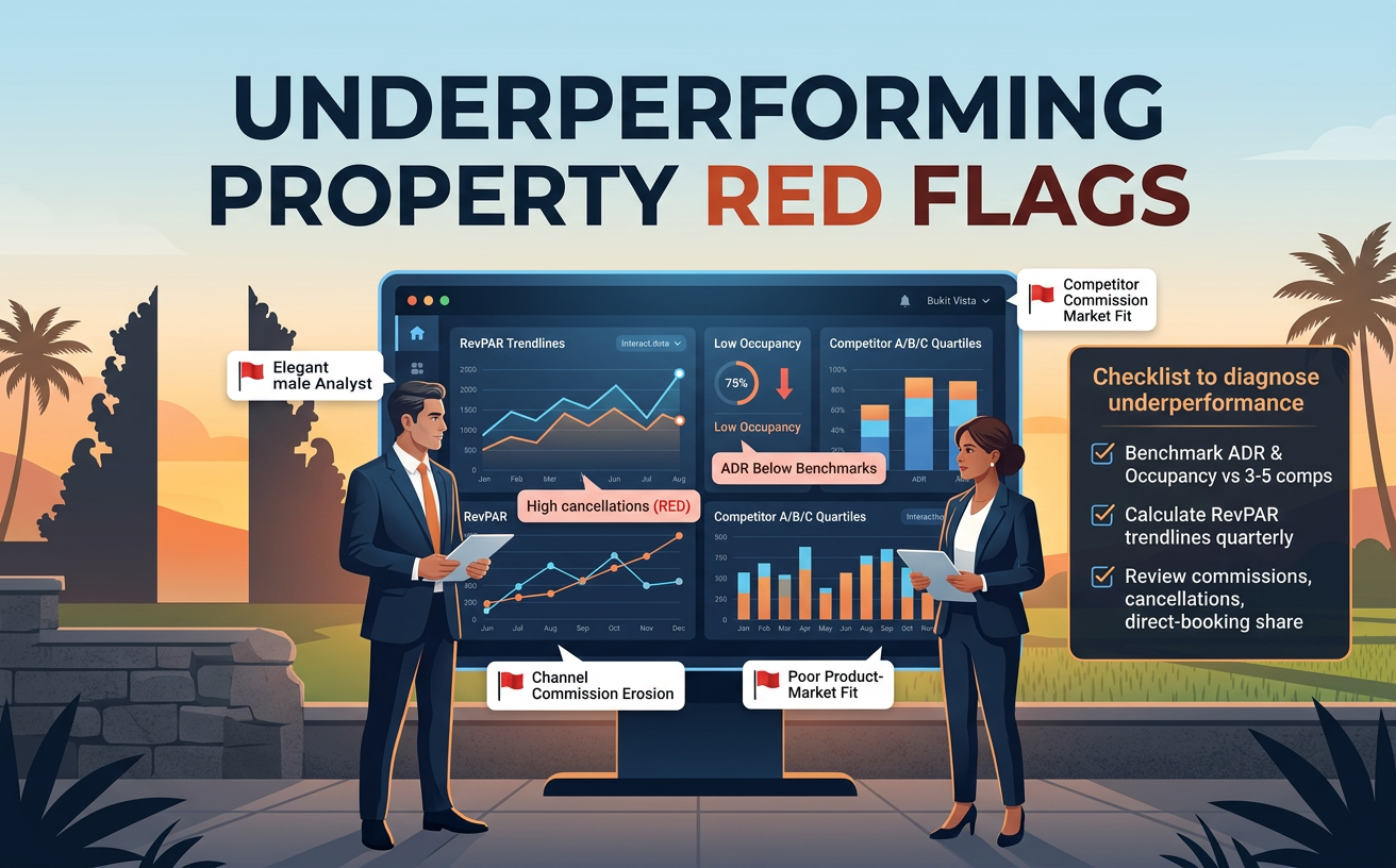 Identifying Underperformance in Bali villas