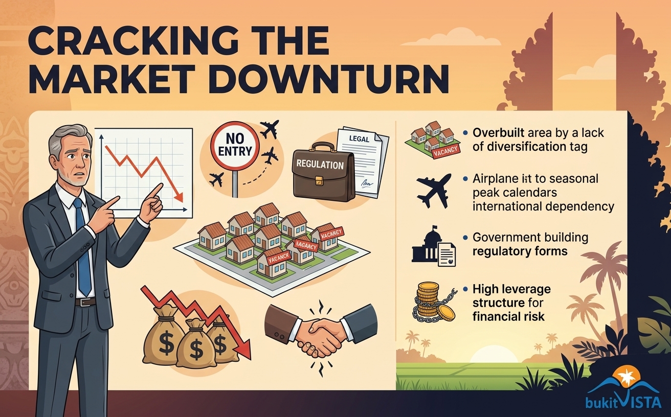 Bali property market downturn